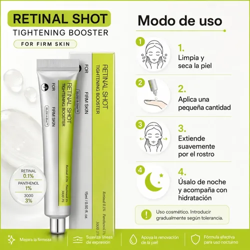 Retinal Shot Tightening Booster Para Piel Firme 15 Ml