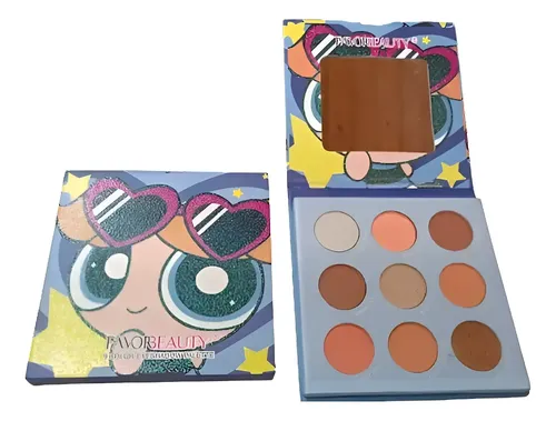 Paleta De Maquillaje Sombras Chicas Superpoderosas 9 Colores