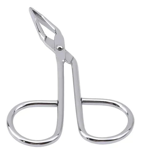 Tijera Y Pinza Acero Plateado Para Cejas Y Vello Facial