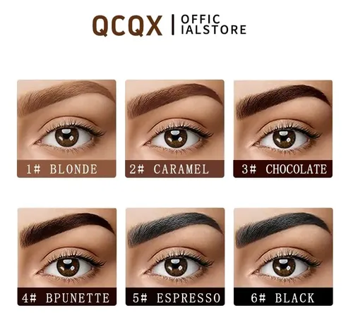 Gel Para Cejas 3d Qcqx Resistente Al Agua Y De Larga Duració