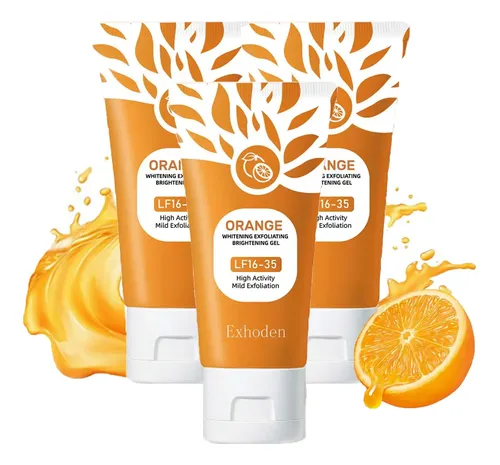 Orange Exfoliating Gel Scrub For Face, Moisturizing Orange 1.7 Fl Oz (pack Of 3)