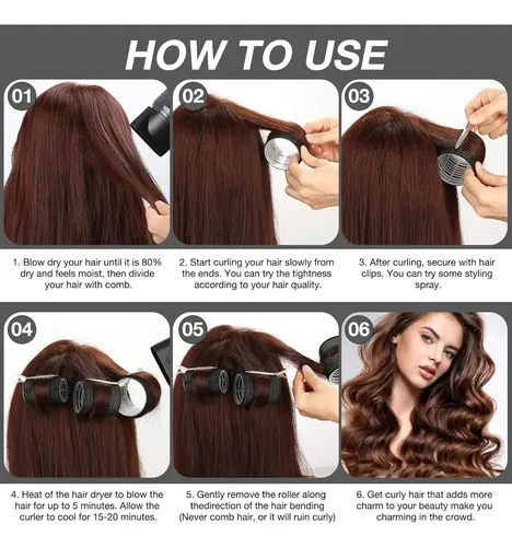 Set De 66 Rulos Para El Cabello Jzko Con 40 Clips Y Peine