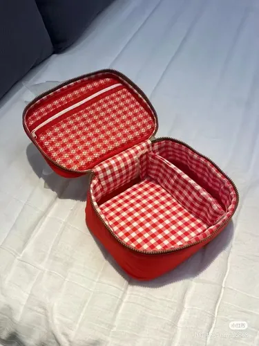 Bolsa De Maquillaje Creative Apple Portátil, Ligera Y De K