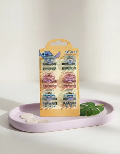 Set Ganchos De Pelo Broches Stitch Disney Original
