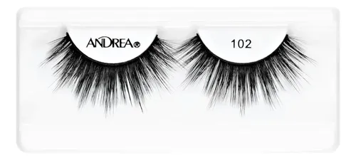 Tira De Pestañas Postizas Andrea Strip Lashes Negro N°102