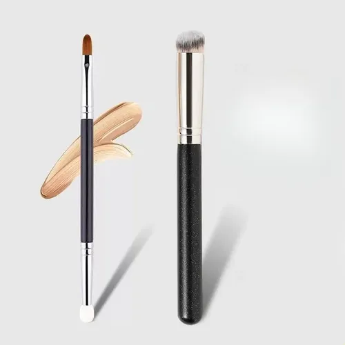 Pincel Corrector De Doble Punta Con Punta De Esponja Para De