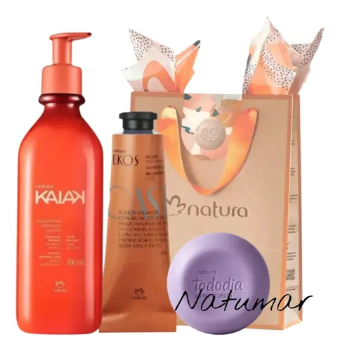 Kit Natura Hidratante Corporal Kaiak Castaña Ekos -natumar-
