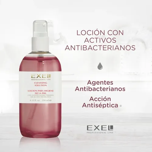 Locion Facial Higienica Activos Antibacterianos Exel 250ml