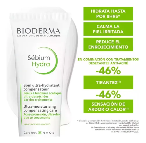 Crema Facial Bioderma Sébium Hydra, Suave Y Profundamente