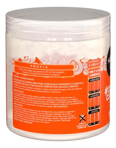 Salon Line To De Cacho Gelatina Nutritiva Anti Frizz 550 6c