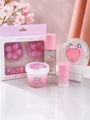 Kit Skincare Mely Antifaz Exfoliante Mascarilla Fijador