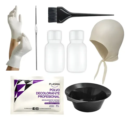 Kit Reflejos Mechas Decolorante Tintu Permanente
