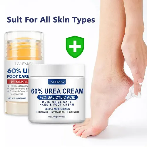 Lanemay Set Crema Y Barra Para Pies Con Urea Y Ácido Salicíl