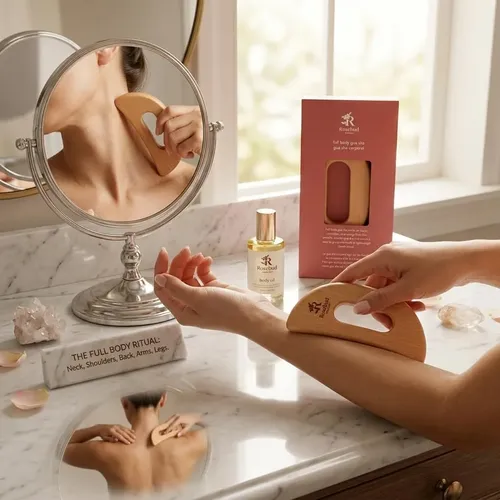 Gua Sha Madera Liviana Para Masaje Corporal Y Bienestar