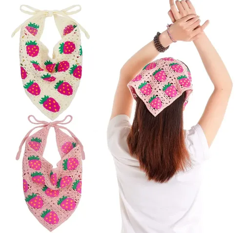 Hoyuwak – 2 Pañuelos De Ganchillo For El Pelo, Diademas
