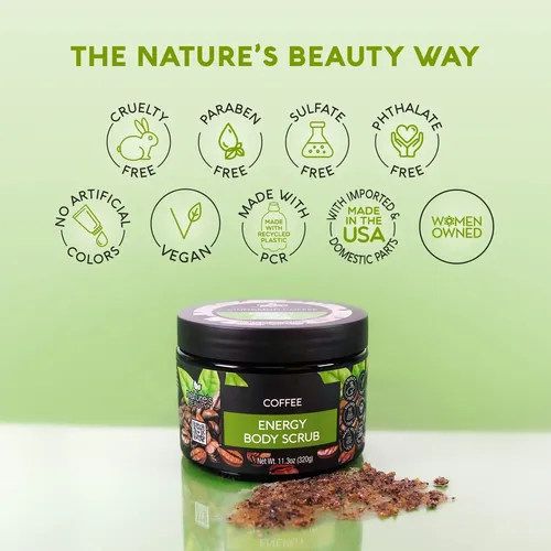 Exfoliante Corporal Nature’s Beauty Canela Y Café Energizant