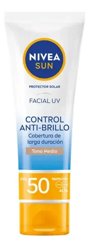 Protector Solar Facial Anti-brillo F50 Tono Medio 50ml Nivea