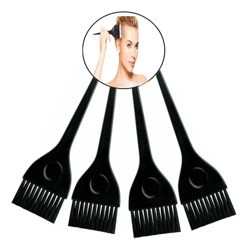 Setx10 Pincel Brocha Tintura Cabello Profesional Color Negro