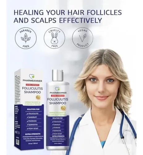 Champú Antifúngico Para Foliculitis, Dermatitis 250 Ml