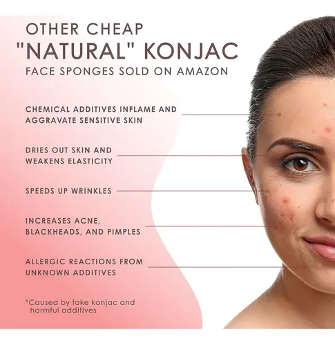 Esponja Konjac Facial 4 Uds Earth Beauty