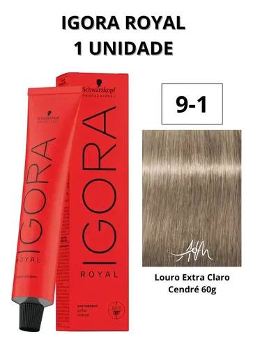 Tintura Schwarzkopf Professional Igora royal Naturals tono 9-1 para cabello