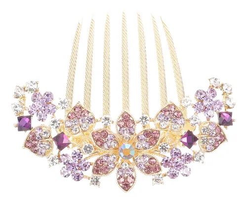 Peineta De Pedrería Para Cabello Accesorio 4792953