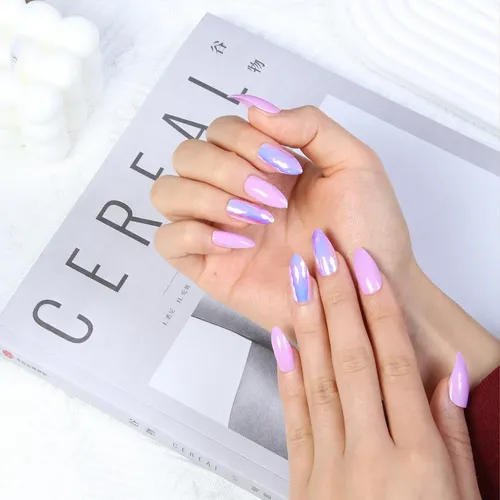 Nuevo Diseño De Uñas For Usar, 24 Piezas De Uñas