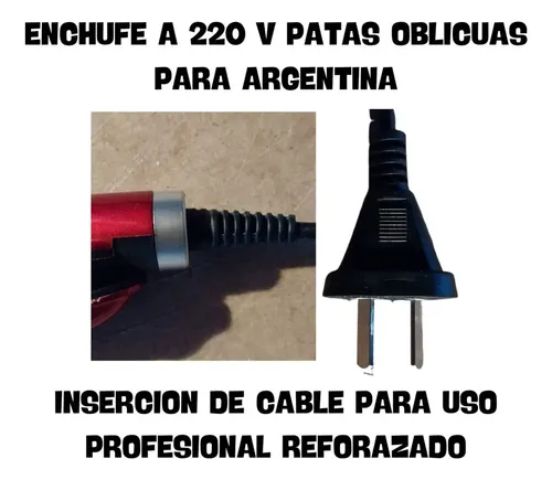 Plancha de Pelo Cerámica Negro OM GM-2995 Anti-Frizz con Ionizador 220°C