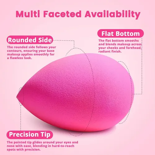 Beakey Large, Mini And Standard Makeup Sponges Trio Set W…