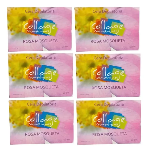 Cera Depilatoria Profesional Rosa Mosqueta 6u Collage 900 Gr