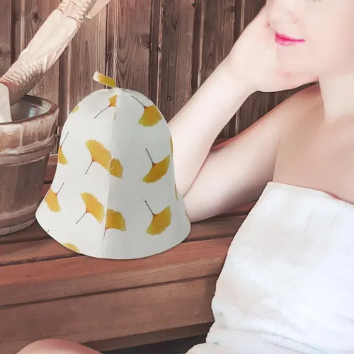 Gorro De Sauna Banya, Gorro De Baño Portátil Gingko