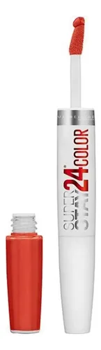 Labial Maybelline 24 Color Super Stay color non-stop orange brillante