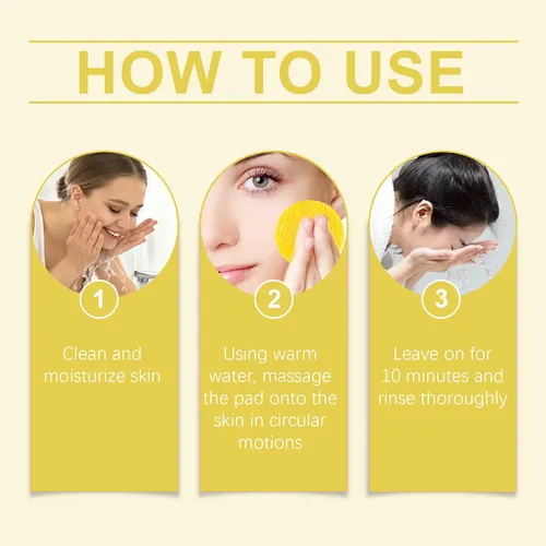 Almohadillas Limpiadoras Faciales De Cúrcuma Y Ácido Kójico