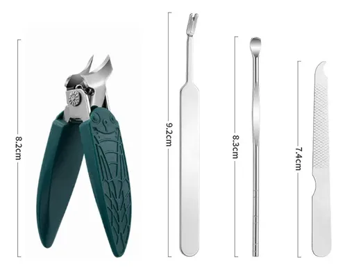 ,kit 4pzs Cortaúñas Biselado Con Forma Pico Águila Cortaúñas