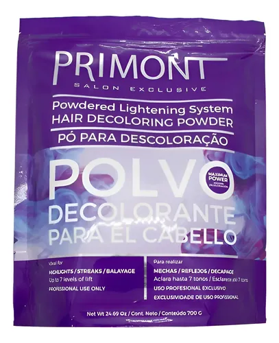 Primont Polvo Decolorante Máxima Decoloración Pelo X 700gr