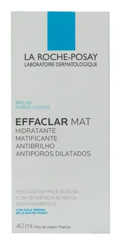 La Roche-Posay Tratamiento Hidratante Reduce Poros Matificante Effaclar Mat 40 mL