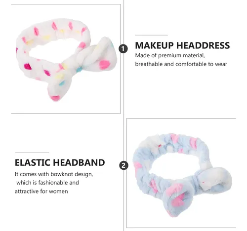 Diadema Creative Bowknot, 4 Unidades, Para Lavar La Cara, Ma