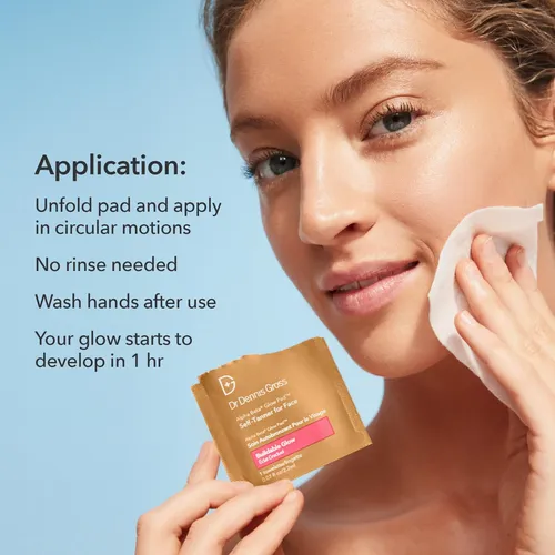 Toallita Autobronceadora Dr. Dennis Gross Glow Pad, Paquete