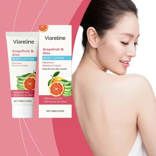 Asloción Corporal Viareline Con Pomelo Y Aloe, Hidratante Y