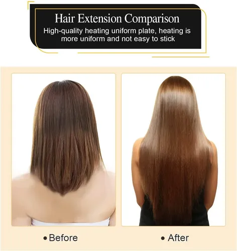 Conector Extensiones Peluca Plancha Para Extensiones De Pelo
