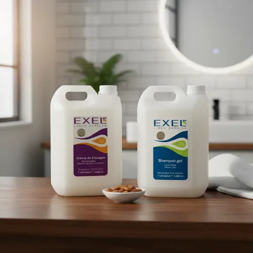 Shampoo Gel Almendras Exel+crema Enjuague Almendras X 4l C/u