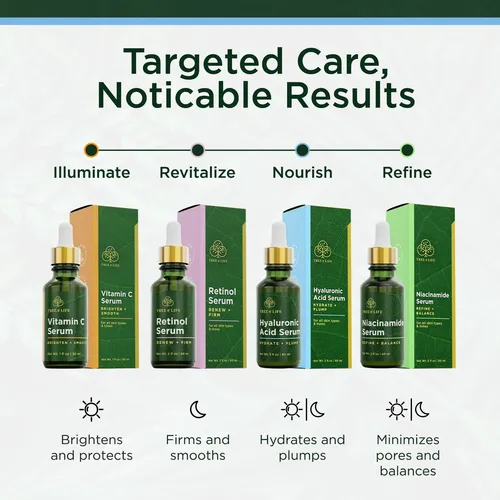 Sérum De Ácido Hialurónico Tree Of Life Para Rostro, 2 Onzas