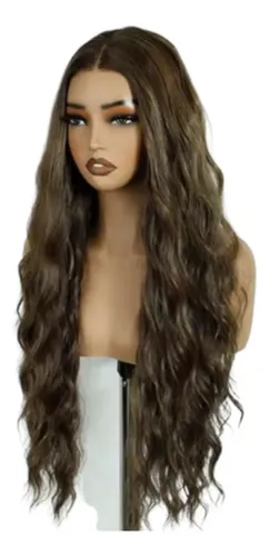 Peluca Hisan Lace Front Impercepttendencia Cascada Caramelo