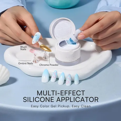 Set Gel Uñas 3 Colores Con Estampador Y Silicona