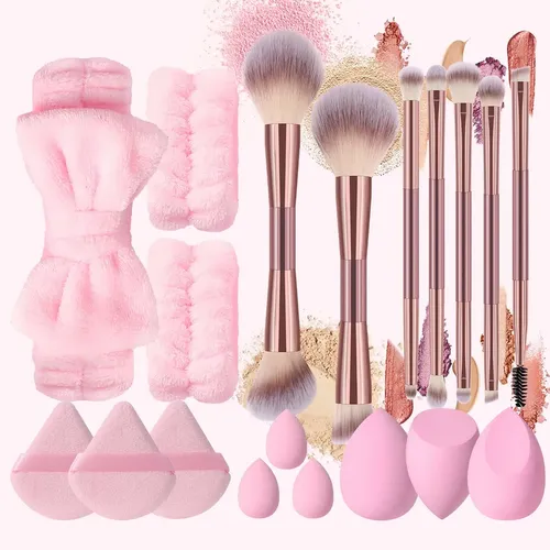 Z Set De Brochas Y Esponjas For Maquillaje Profesional /.