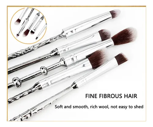 Kit Set 6 Brochas Pinceles Profesional Make Up Harry Potter