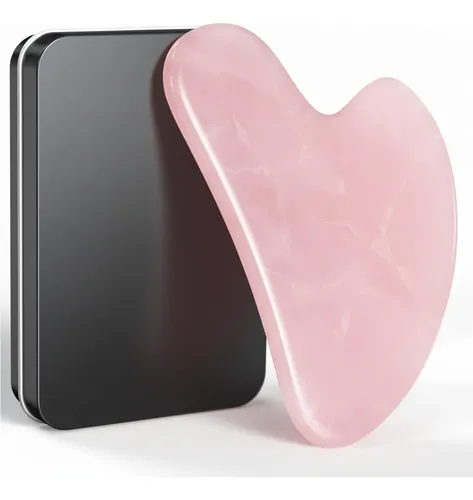 Techo Facial Gua Sha Para Herramientas, Color Rosa Jade, 8 X