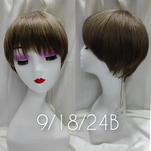Peluca Pelo Corto Simil Natural Kanekalon Cosplay Oncológica