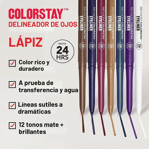 Delineador Impermeable Revlon Colorstay Jade Pack De 2 Un