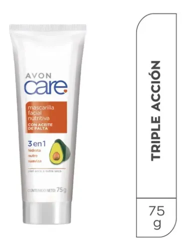 Mascarilla Facial De Hidratacion Intensiva Avon Care Palta Tipo de piel Seca